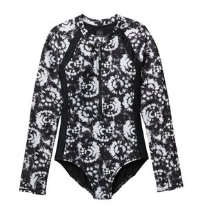 Athleta Kids Black and White Swim One Piece
